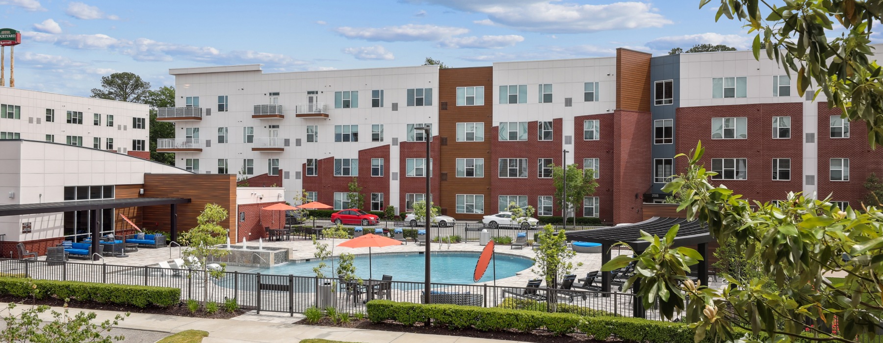 view of pool and outdoor lounge areas